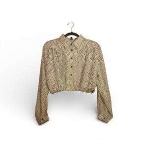 Storets White Polka Dot Blouse NWOT